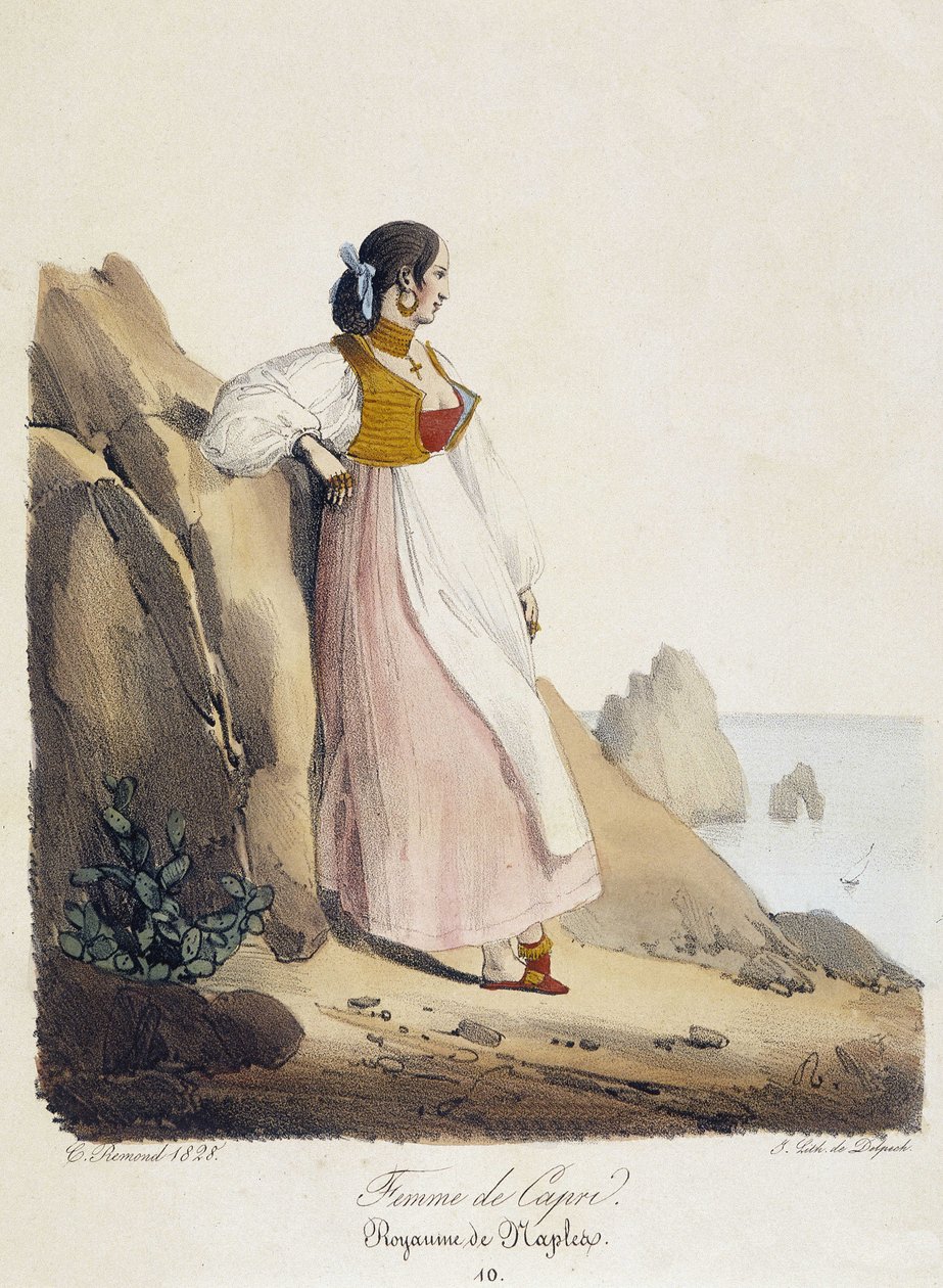 Kvinne fra Capri - Kongeriket Napoli av French School
