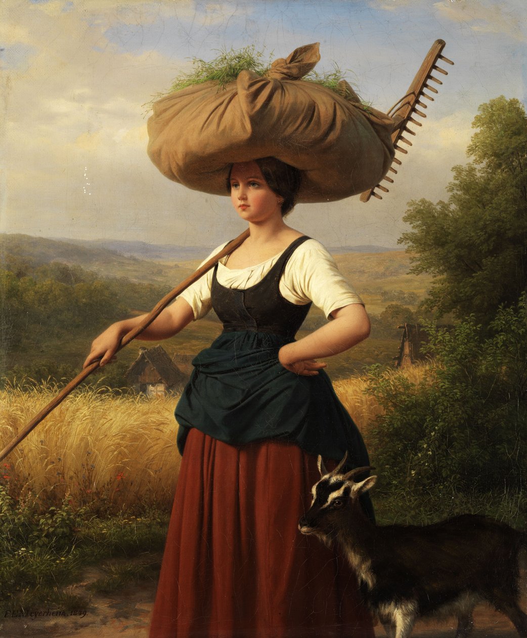 Kommer hjem fra feltet av Friedrich Eduard Meyerheim