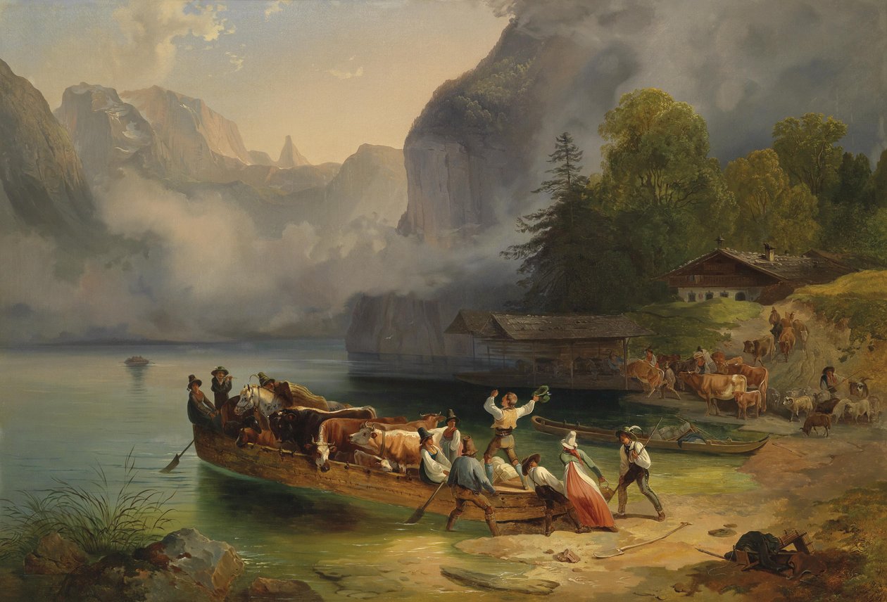Königssee av Friedrich Gauermann