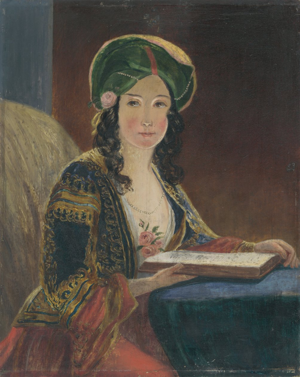 Ung kvinne i orientalsk drakt (Die Morgenländerin - kopi) av Friedrich von Amerling