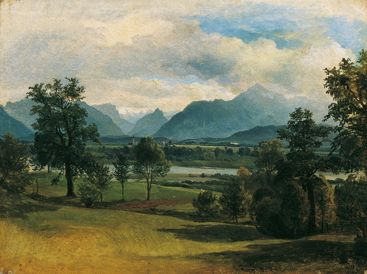Utsikt over Liefering av Friedrich August Mathias Gauermann