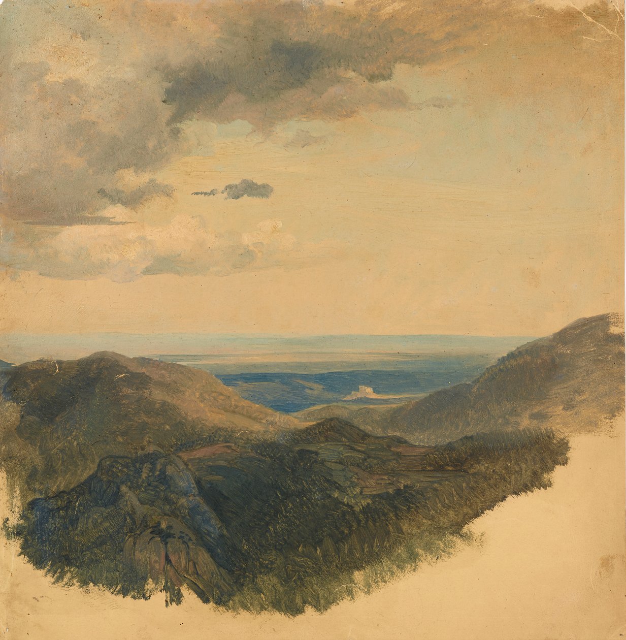 Utsikt over Donau-dalen av Friedrich August Mathias Gauermann