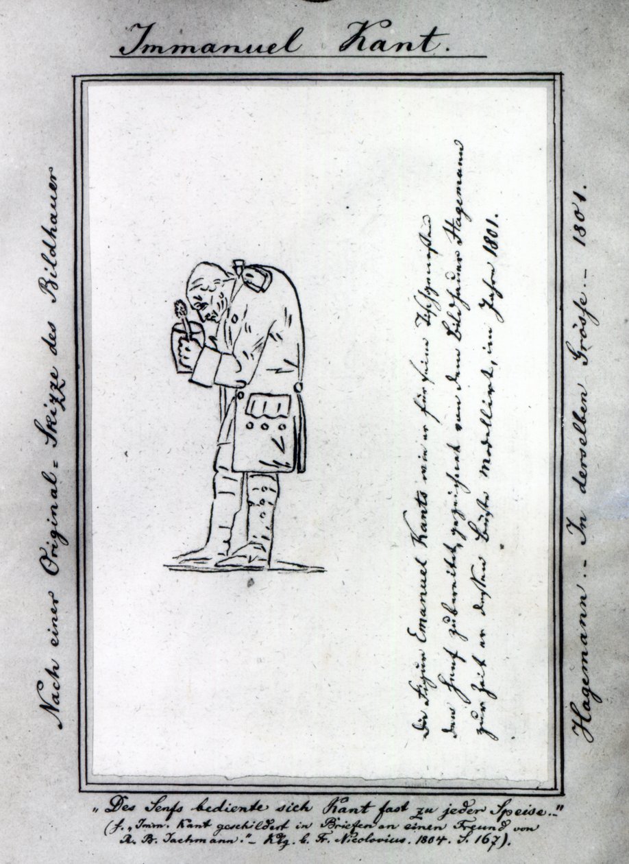Kant blander sennep, 1801 av Friedrich Hagemann