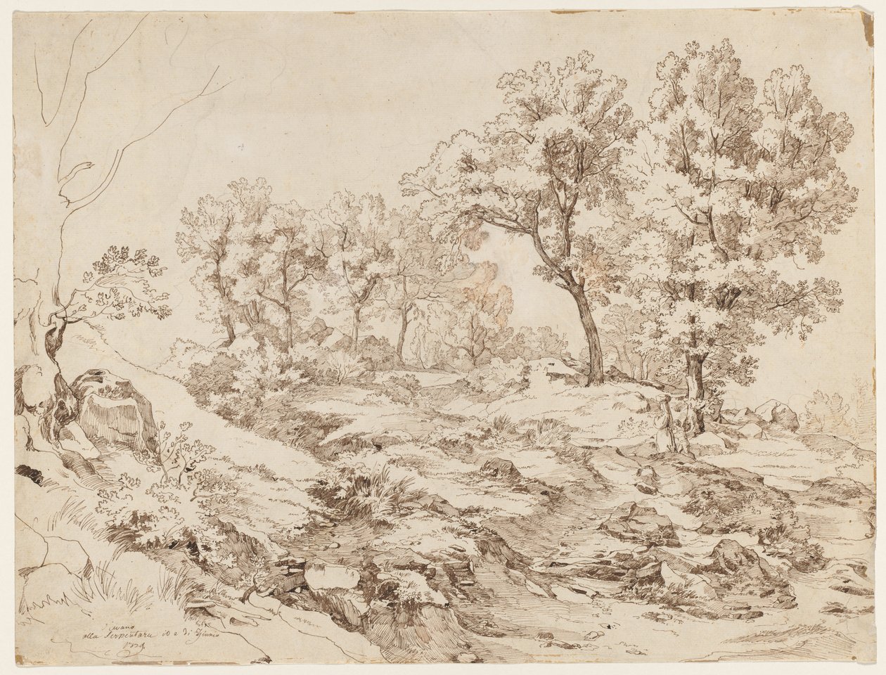 La Serpentara nær Olevano, 1829. av Friedrich Preller