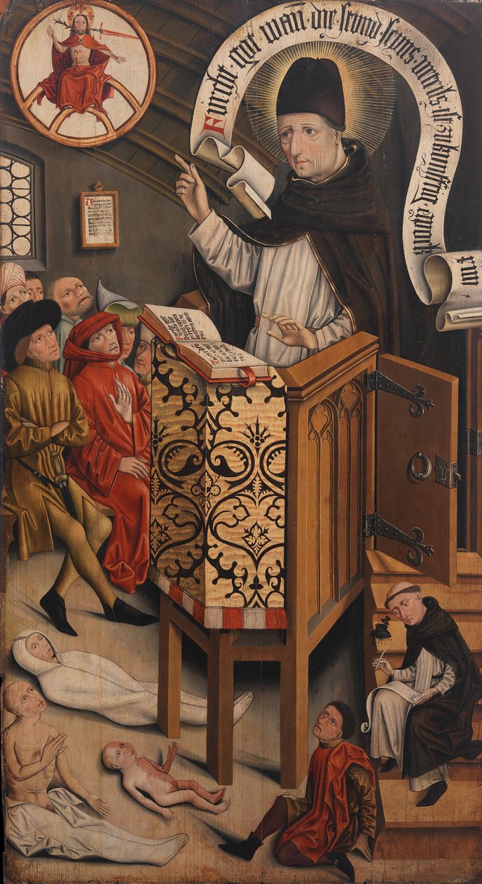 Preken av den hellige Albertus Magnus, ca. 1430-95. av Friedrich Walther