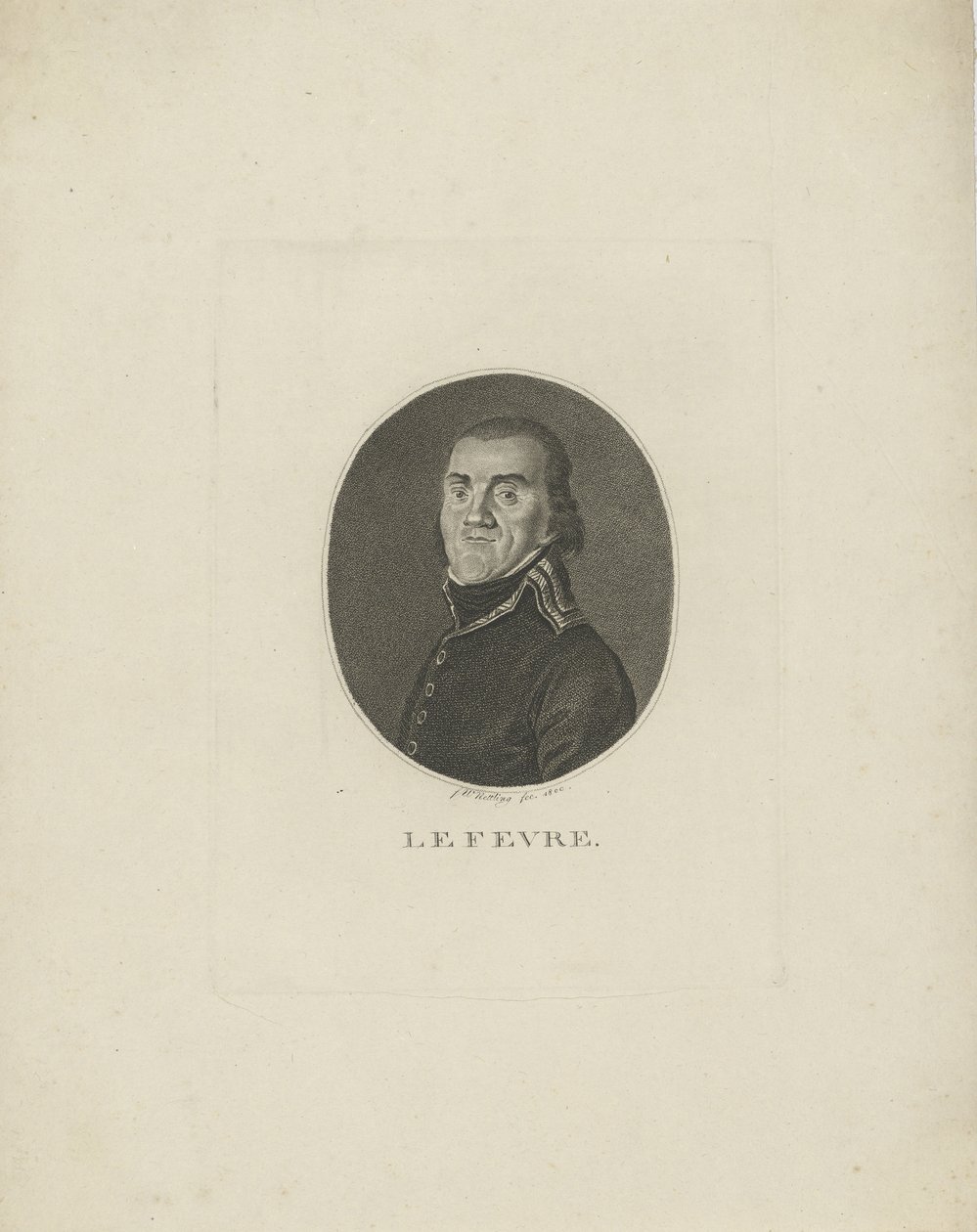 General François-Joseph Lefebvre 1755-1820, 1800. av Friedrich Wilhelm Nettling