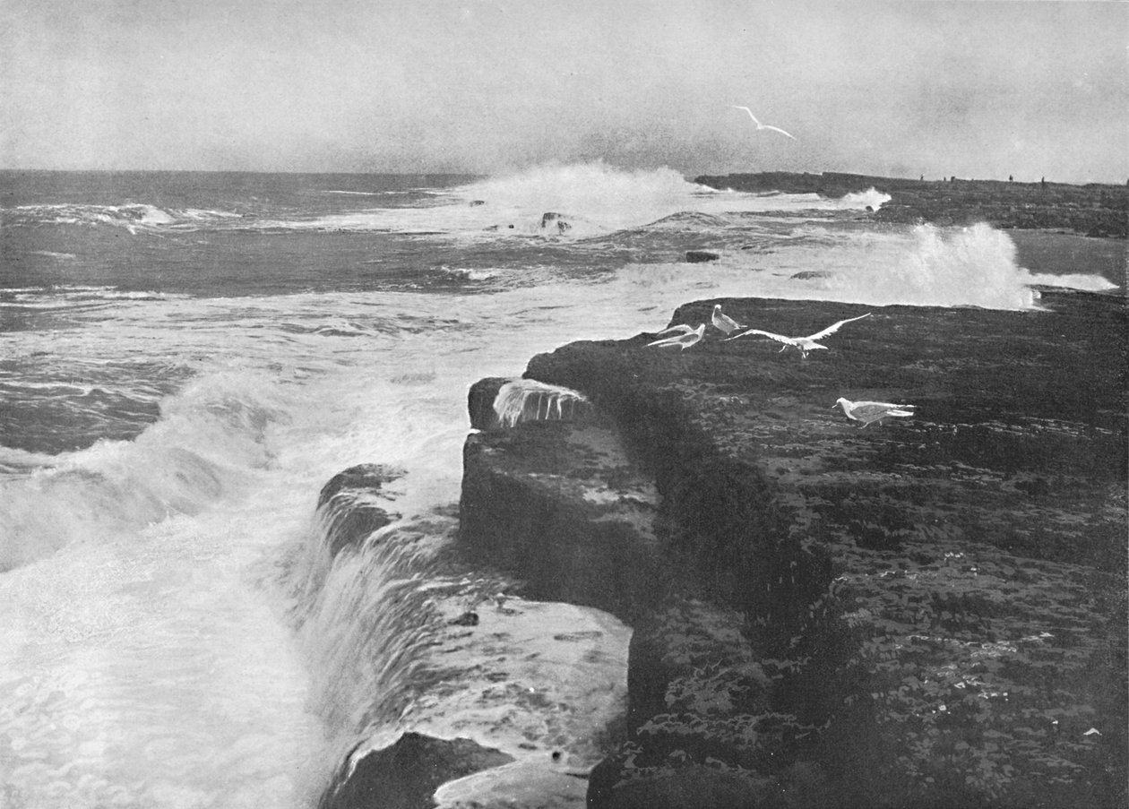 Filey Brigg, c1896 av Frith and Co