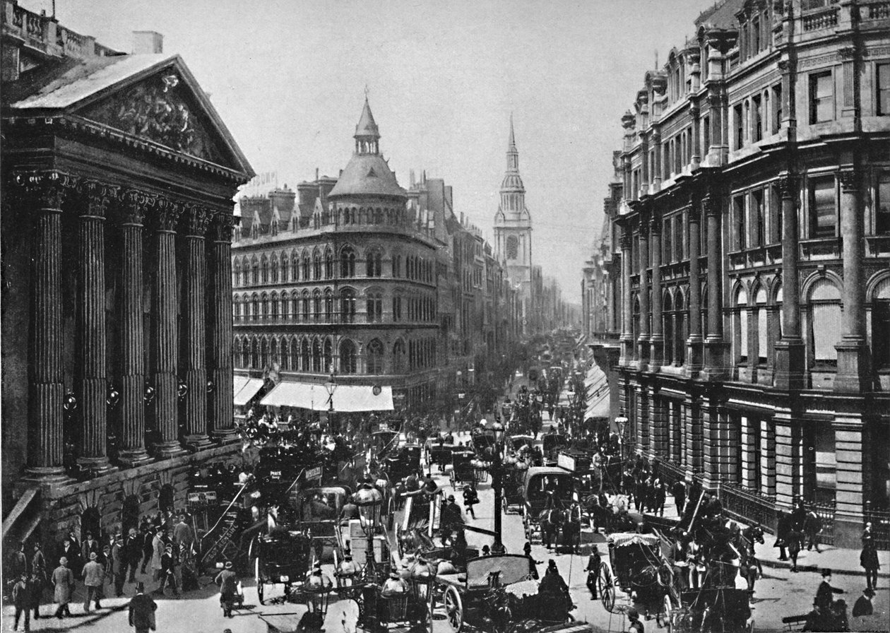 The Mansion House and Cheapside, c1896 av Frith and Co
