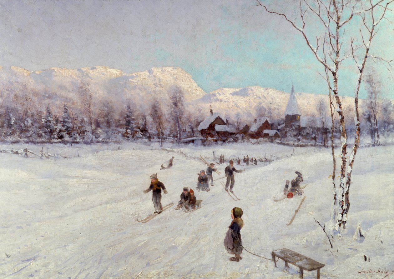 Norsk akebane, 1875 av Frithjof Smith Hald