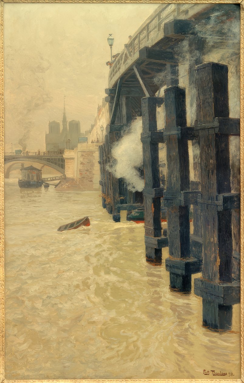 Seinen i desember av Fritz Thaulow
