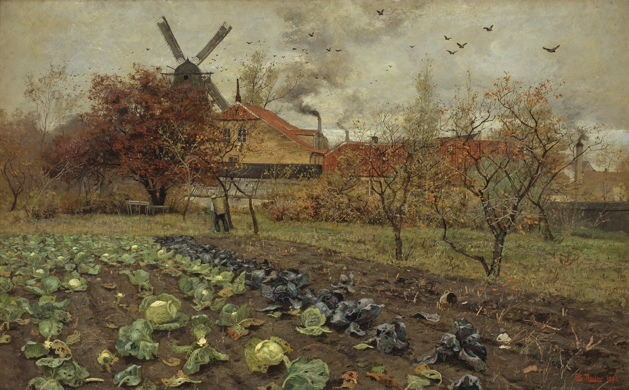 Utsikt over Amerikavej i København av Frits Thaulow