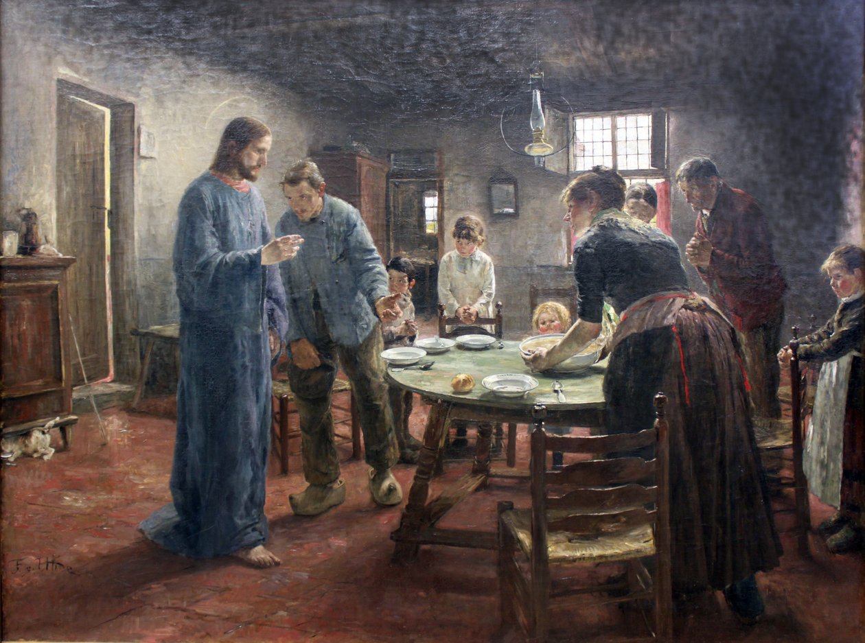 Nåde før måltidet av Fritz von Uhde