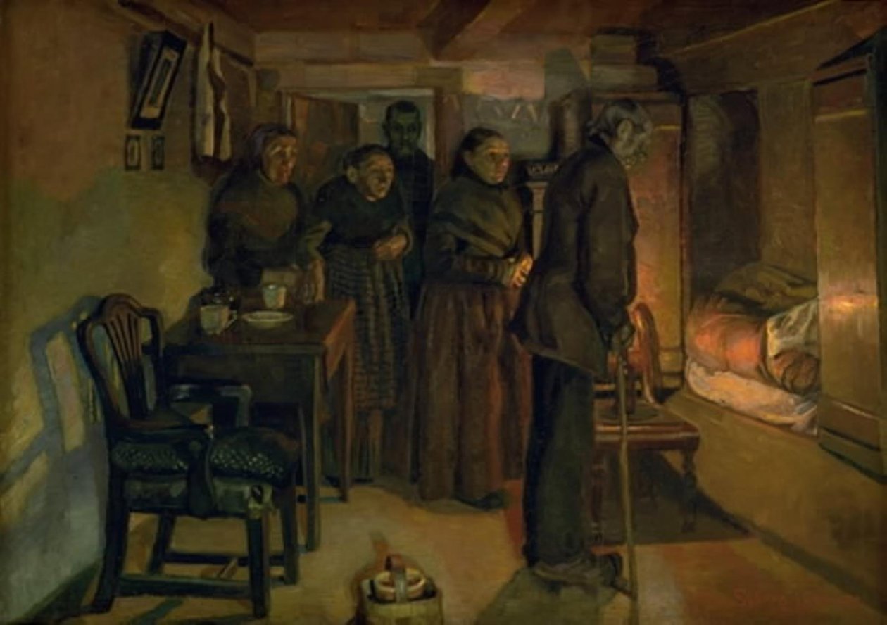 Ved et dødsleie av Fritz Syberg