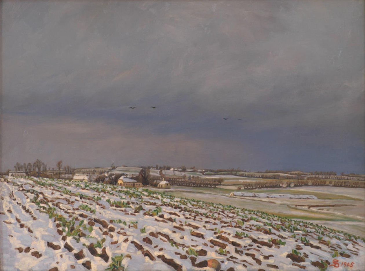 Tidlig snø av Fritz Syberg