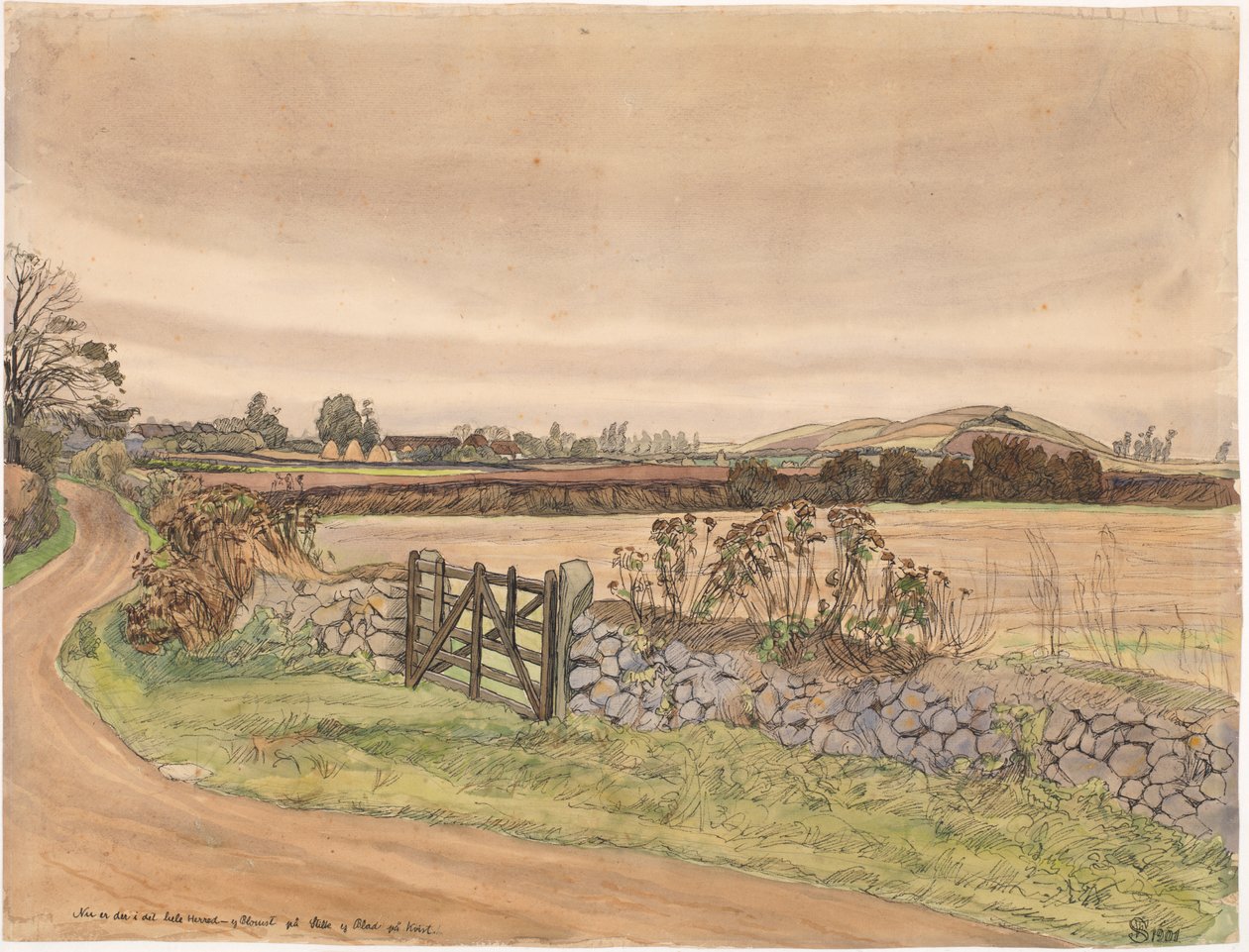Høstlandskap av Fritz Syberg