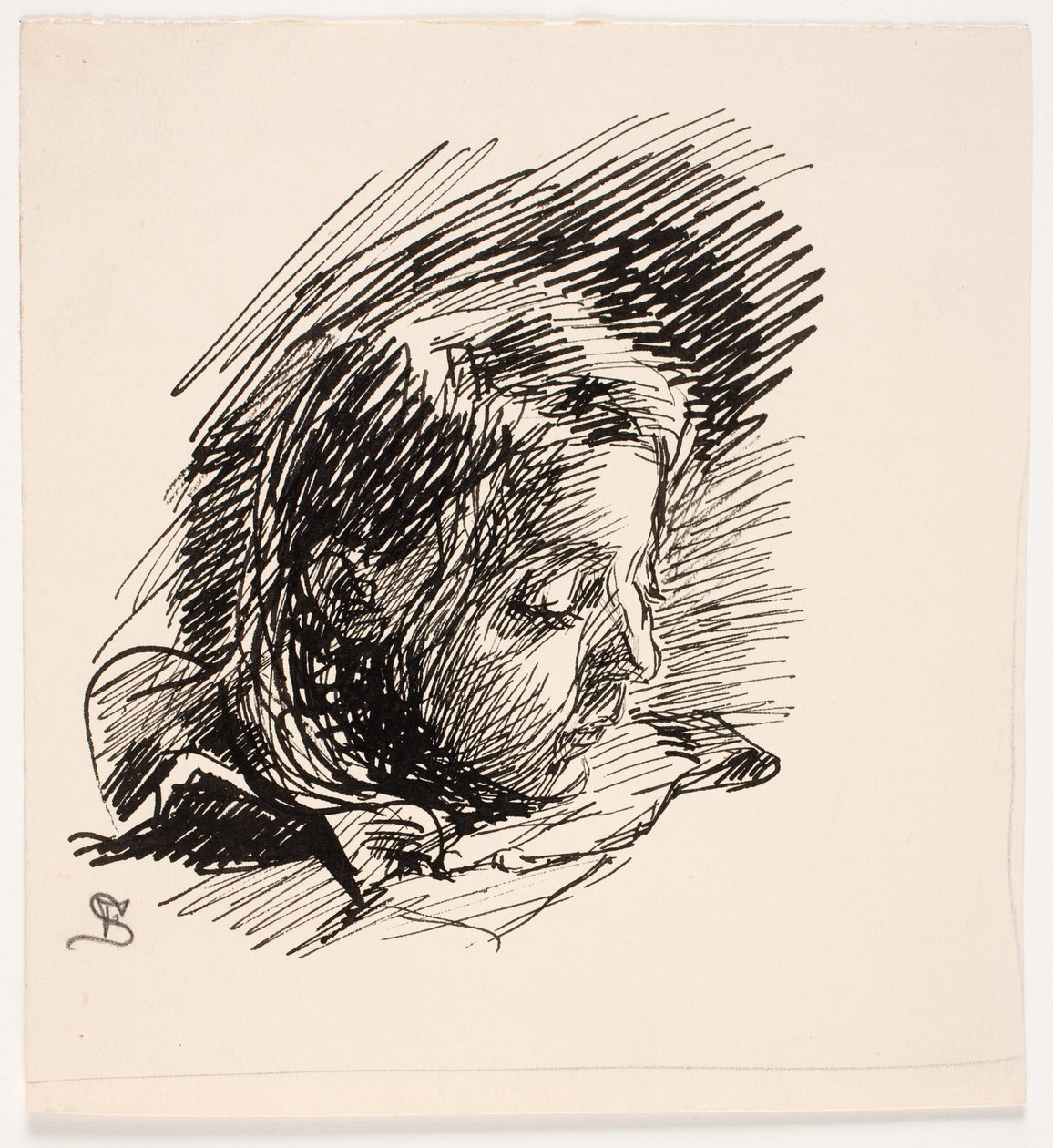 Leder for kunstnerens datter Clara (Nolle) av Fritz Syberg