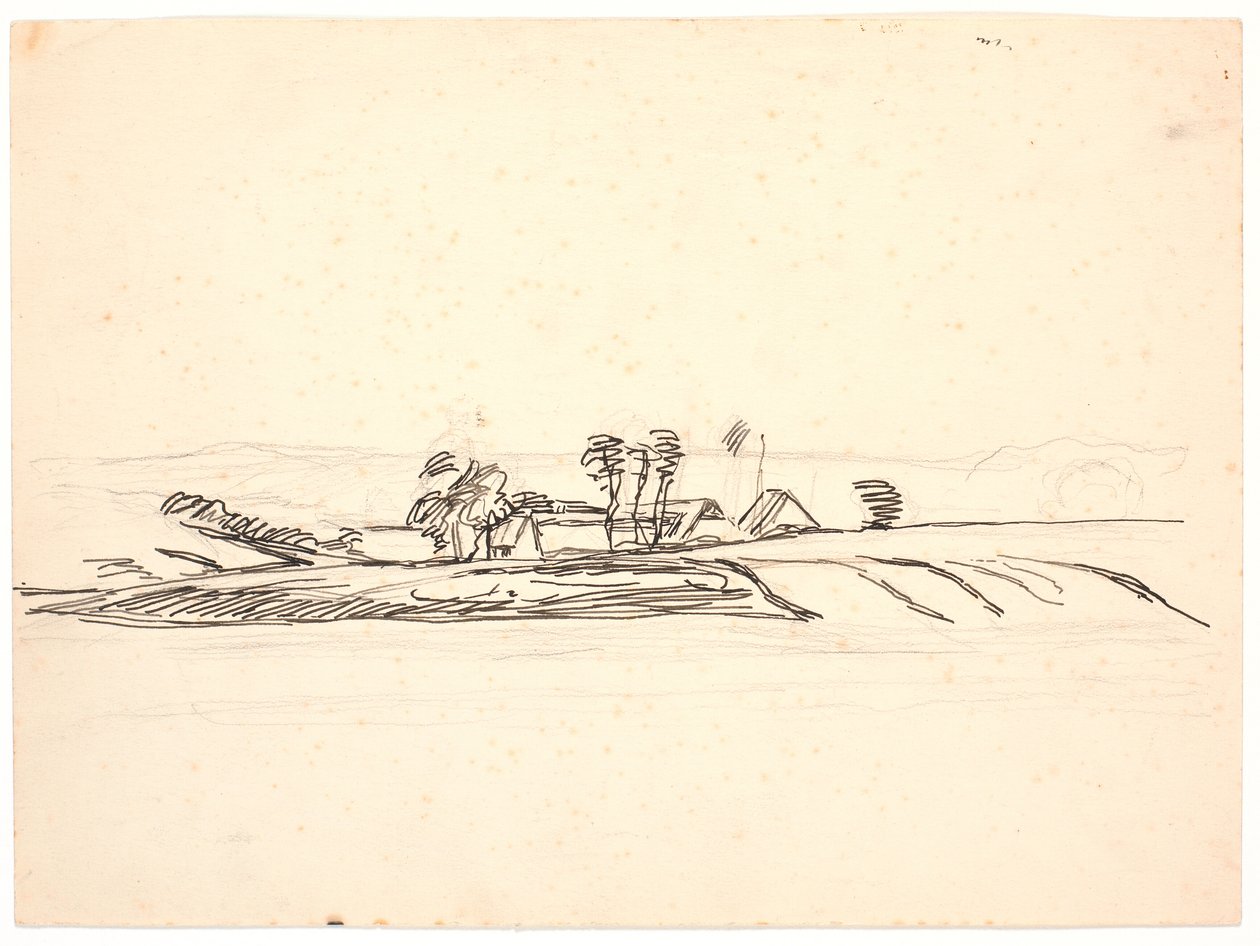Landskap med gård av Fritz Syberg
