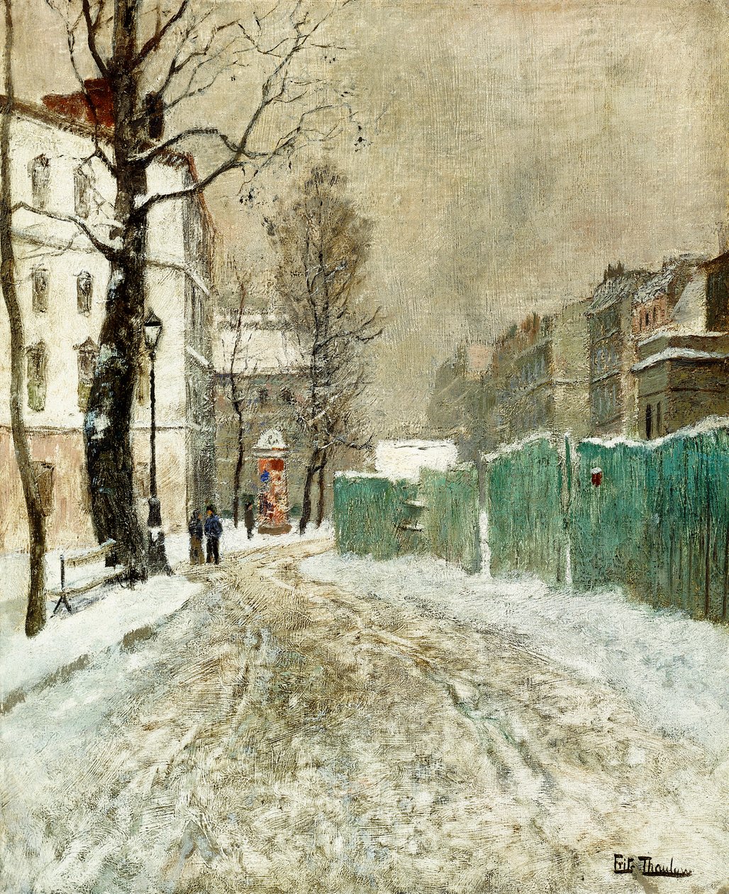 Back Street, Montmartre, av Frits Thaulow