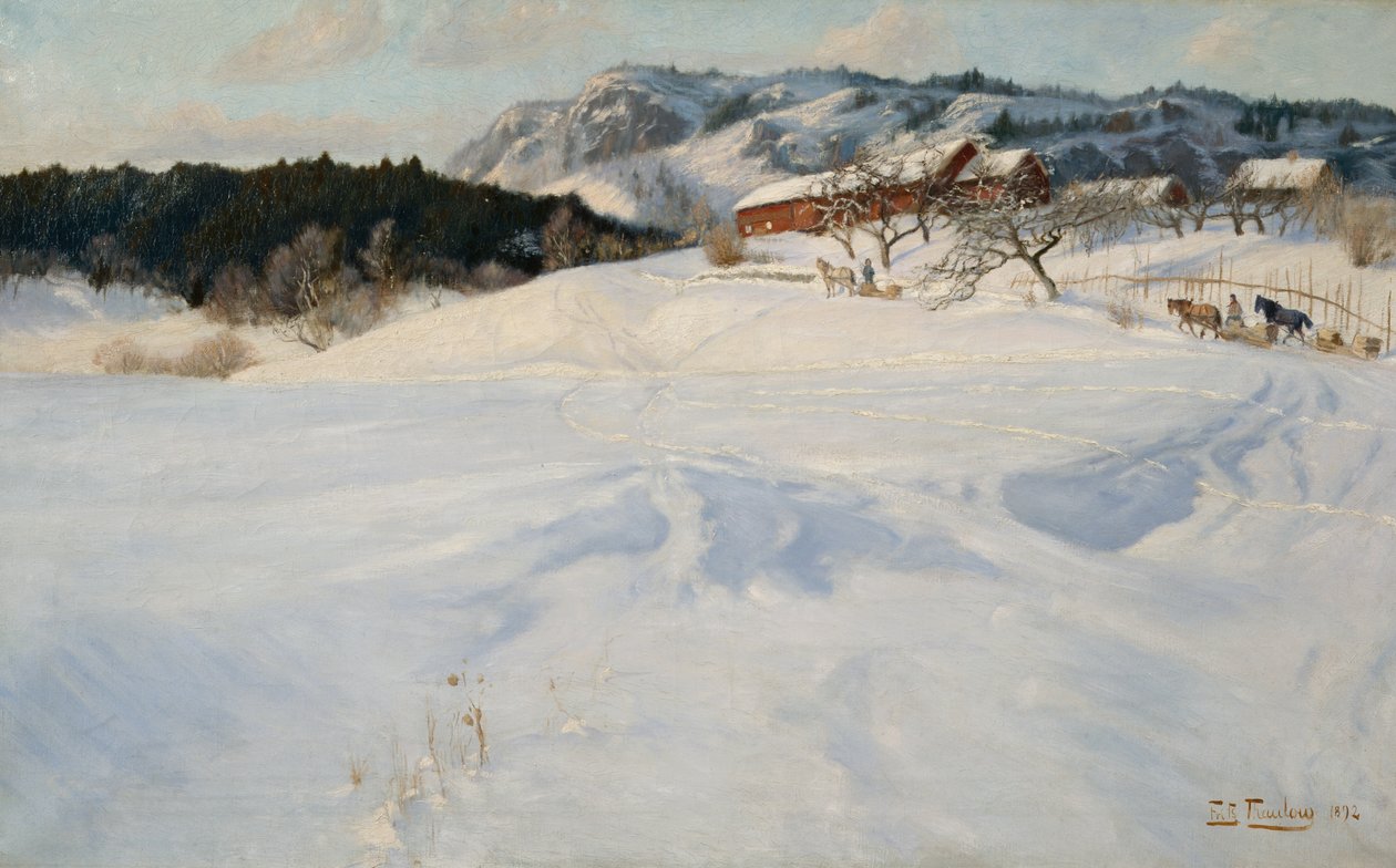Fleskum gård av Fritz Thaulow