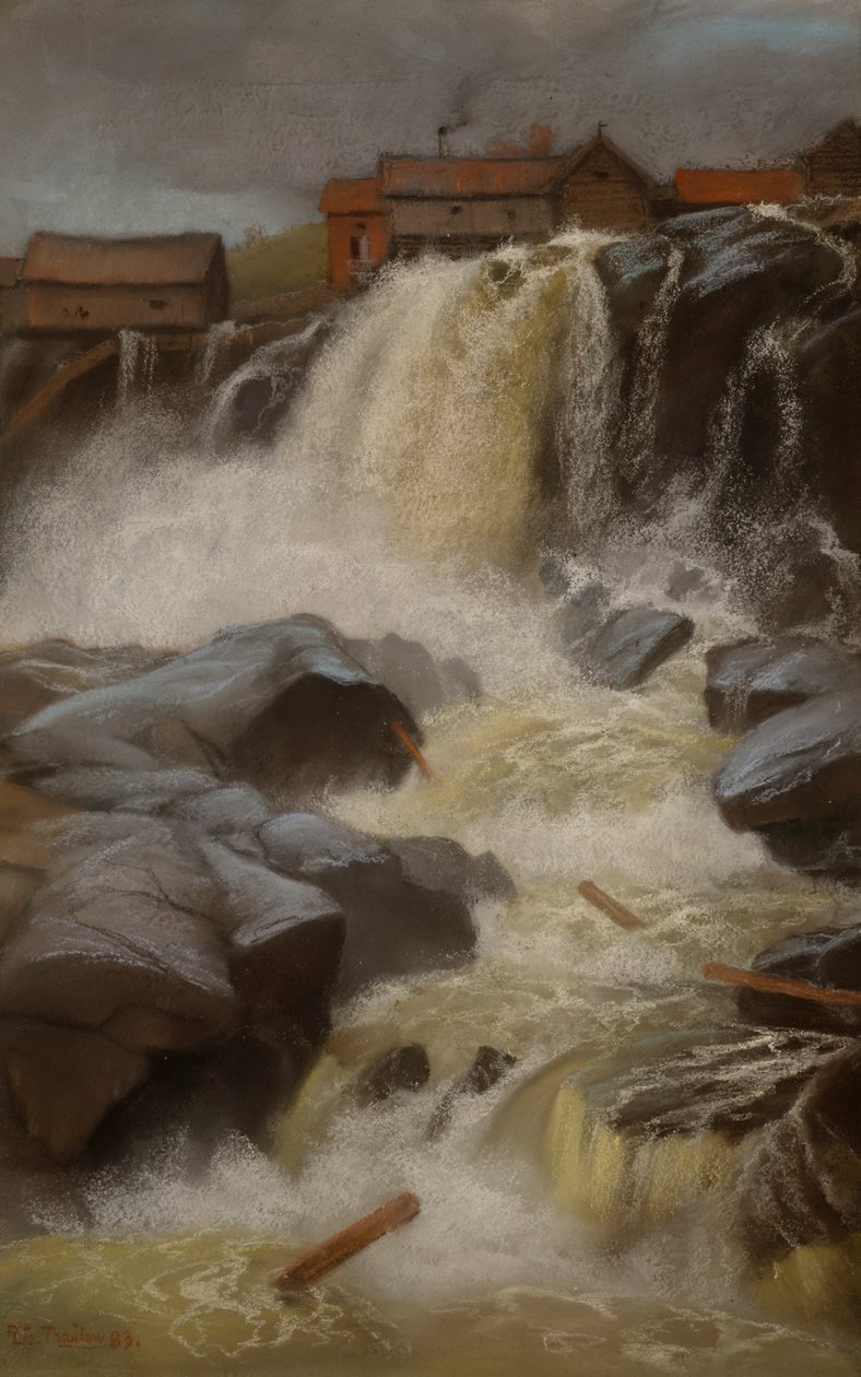 Haug falls, Modum av Fritz Thaulow