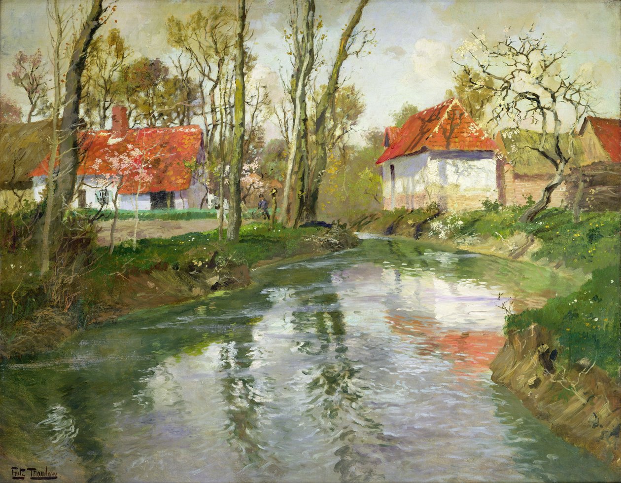 Meieriet på Quimperle av Frits Thaulow