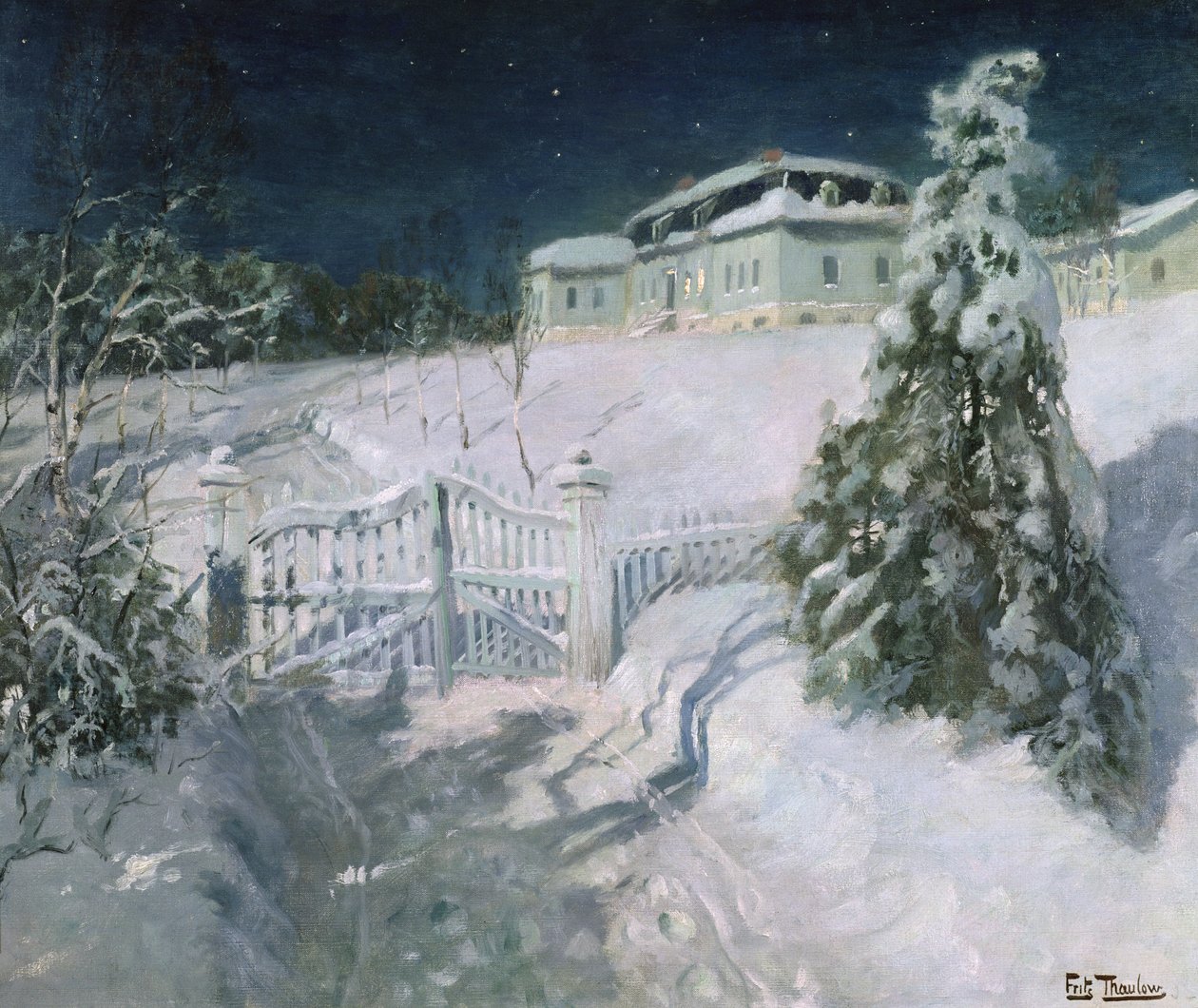 Uten tittel (olje på lerret) av Fritz Thaulow