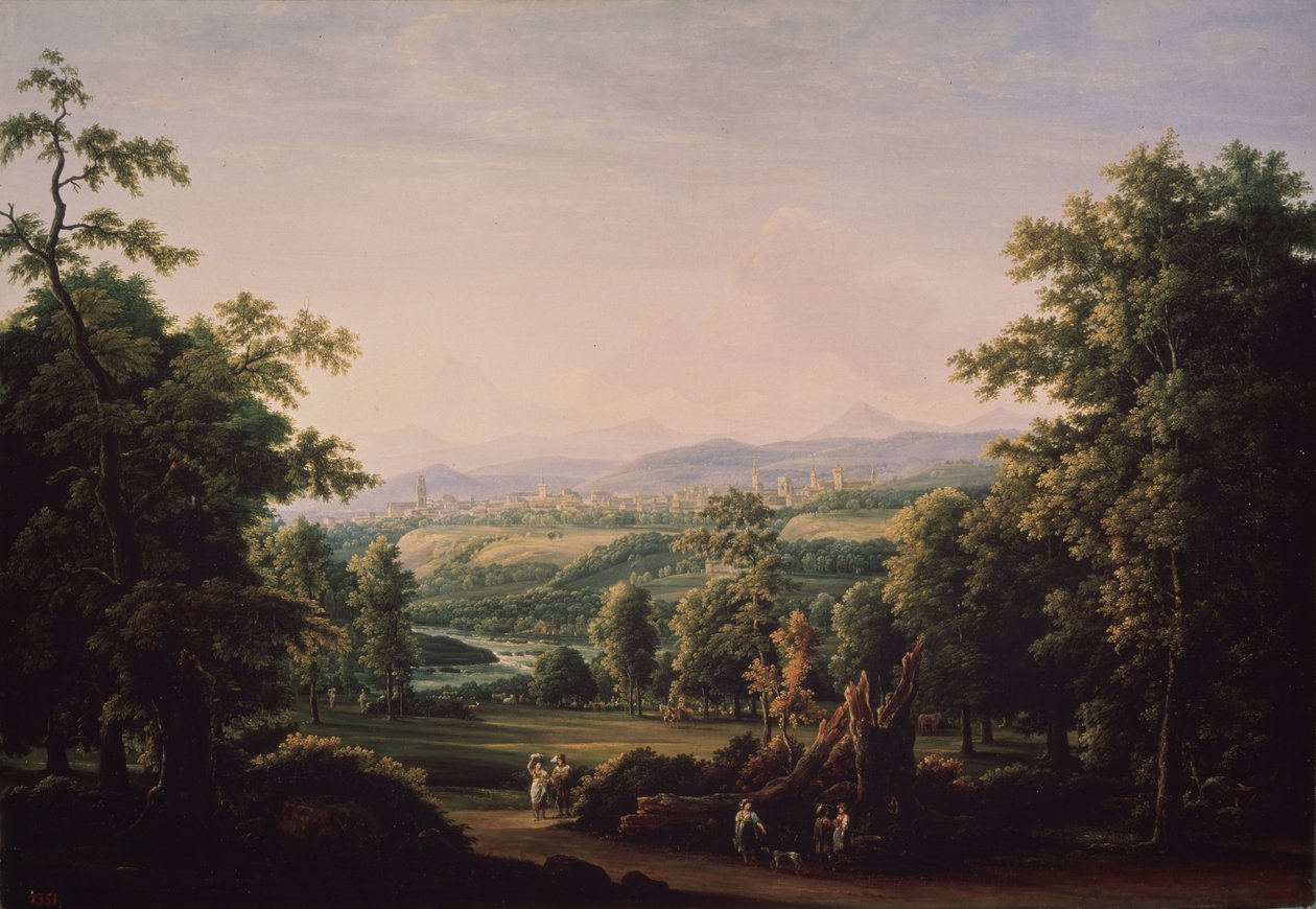 Landskap nær Bern, 1817 av Fyodor Mikhailovich Matveyev