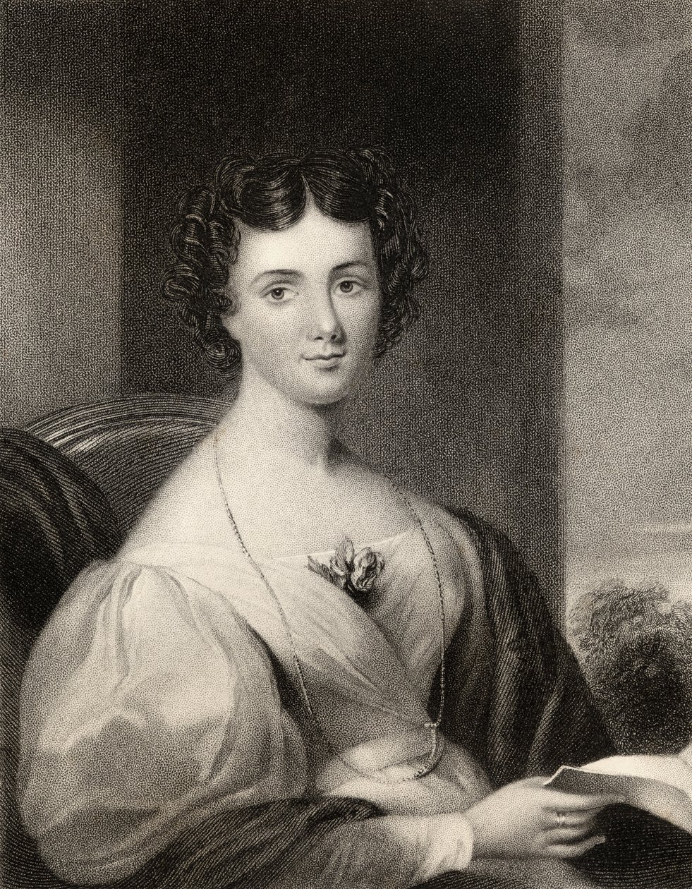 Maria Jane Jewsbury, gravert av J. Cochran, fra 