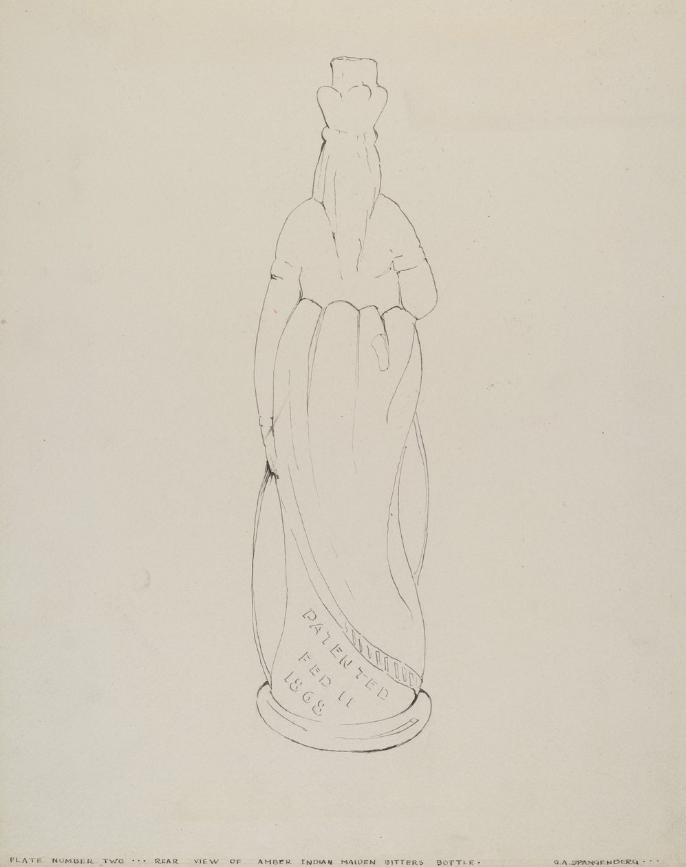 Bitters Bottle (indisk) av G.A. Spangenberg