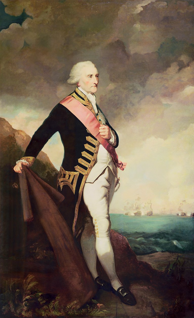 Admiral Lord Rodney (1719-1792) av G.G. Bullock