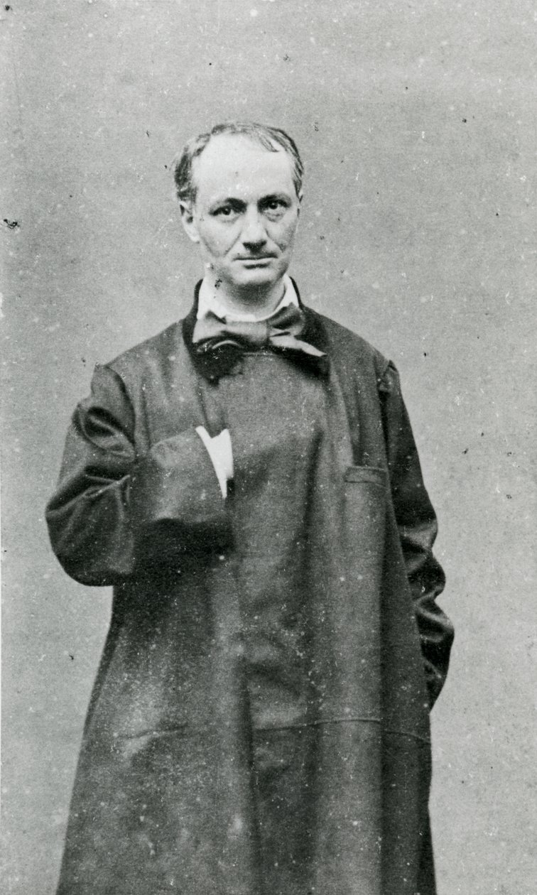 Charles Baudelaire (1821-67) (s/hvitt-bilde) av G.M. Lege
