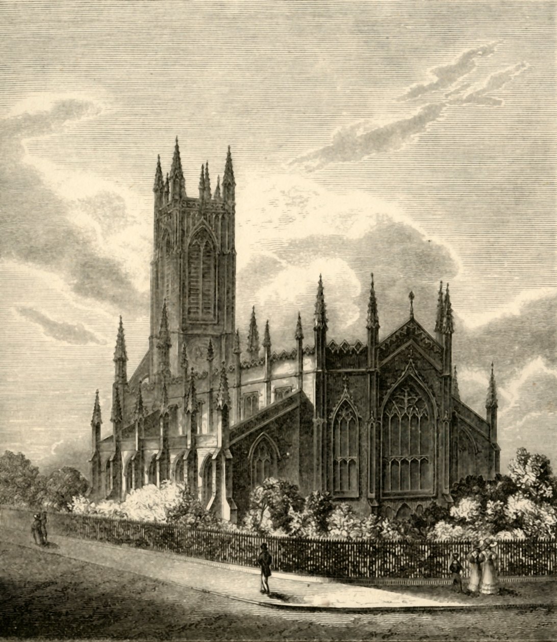 'St. Peters kirke, Brighton', 1835. av G Baxter