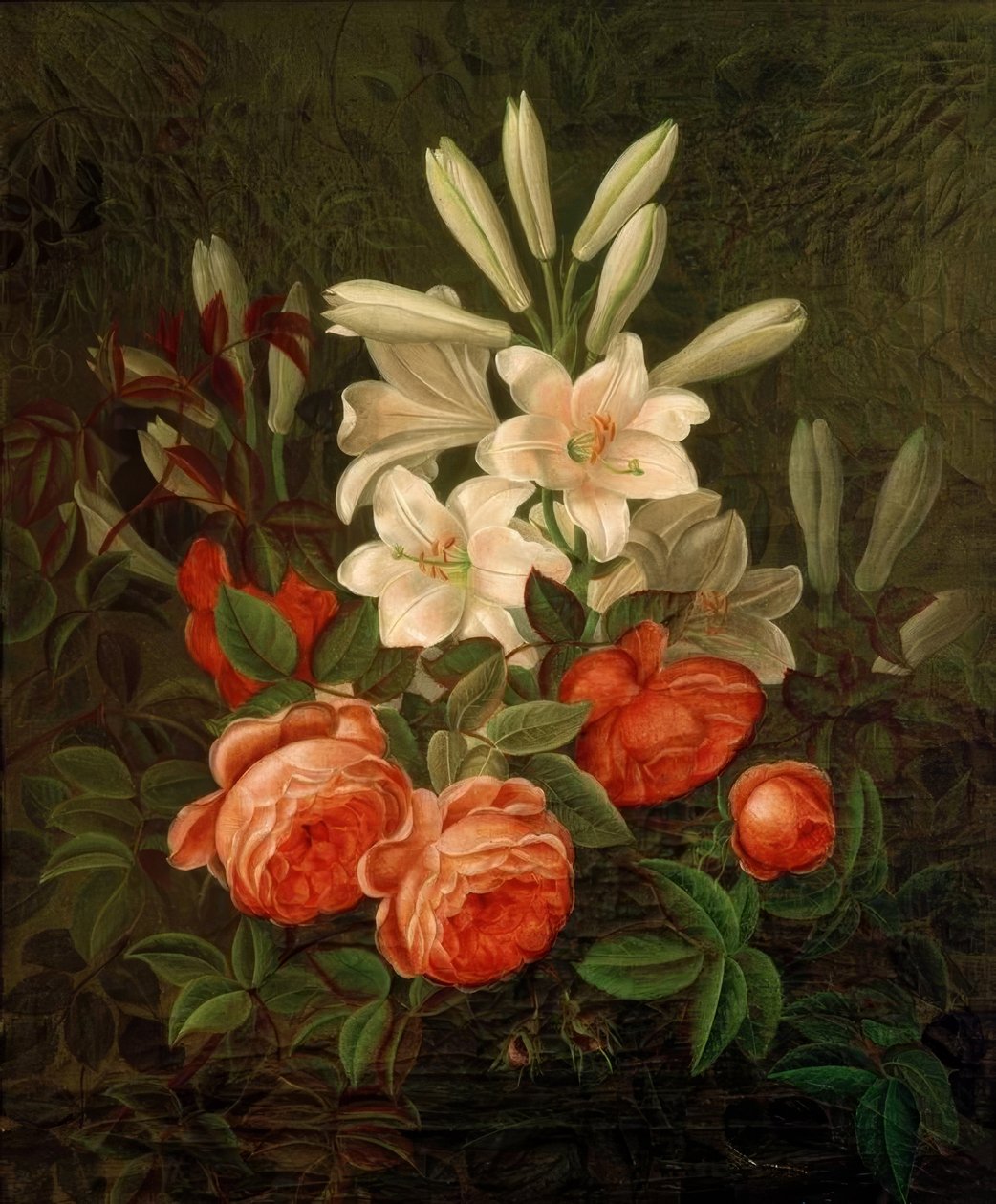 Stilleben med blomster av G. Normann
