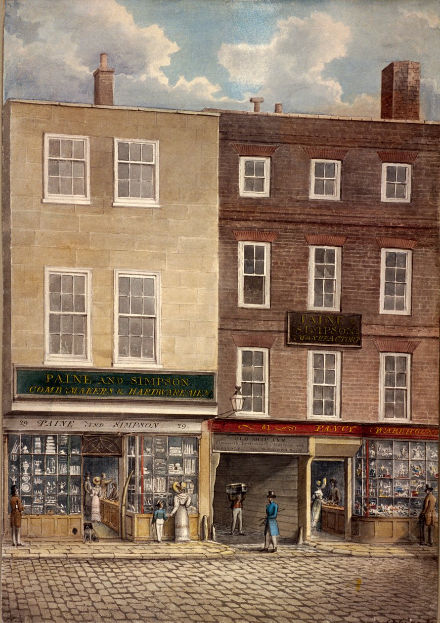 Borough High Street, London, 1830 av G Yates