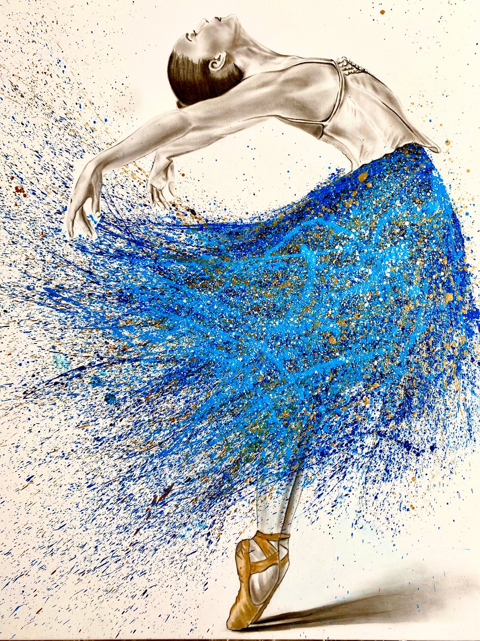 Blå ballerina av Gabor