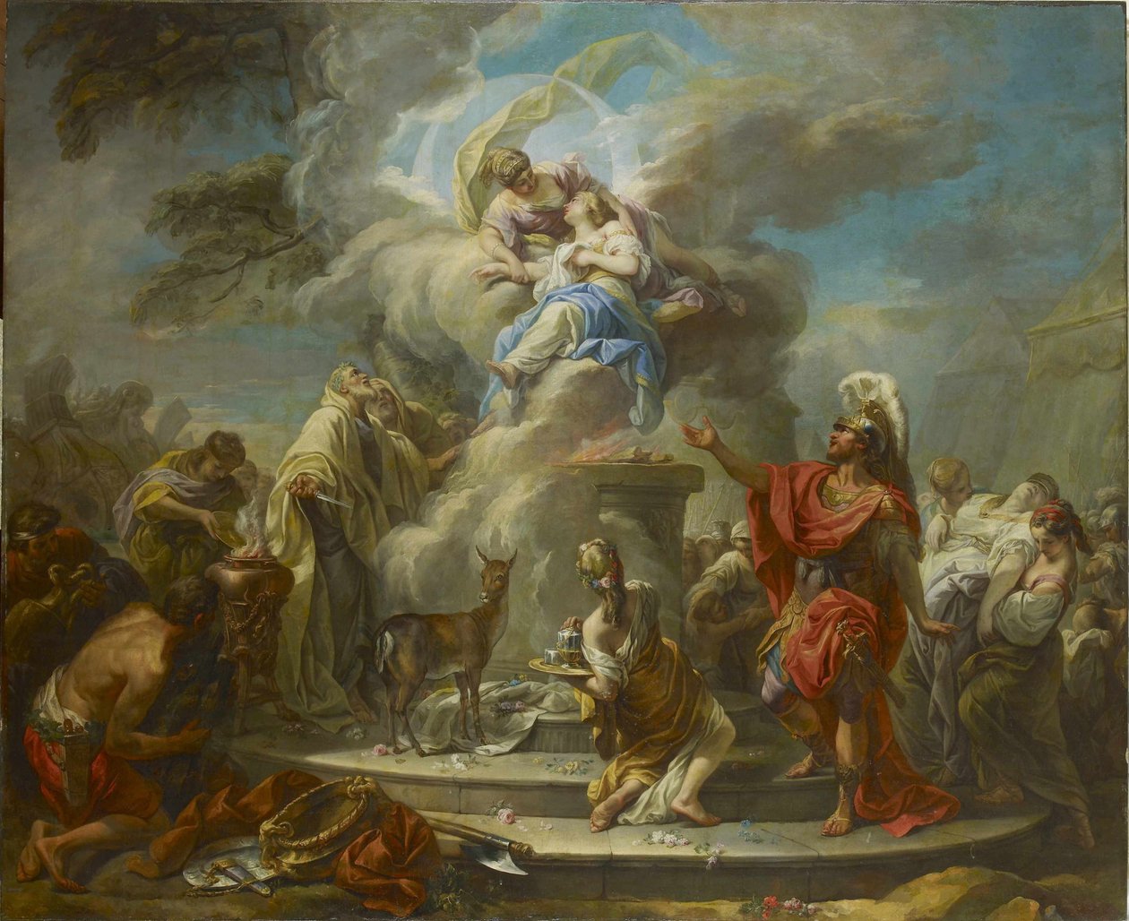 The Sacrifice of Iphigenia, 1749-1750. av Gabriel Francois Doyen
