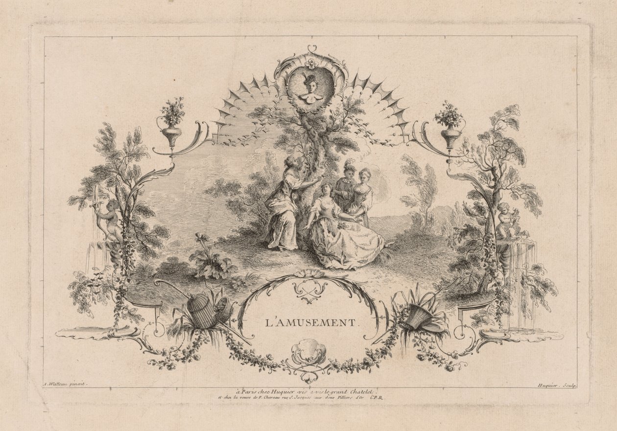 Fornøyelse, arabesk av Gabriel Huquier
