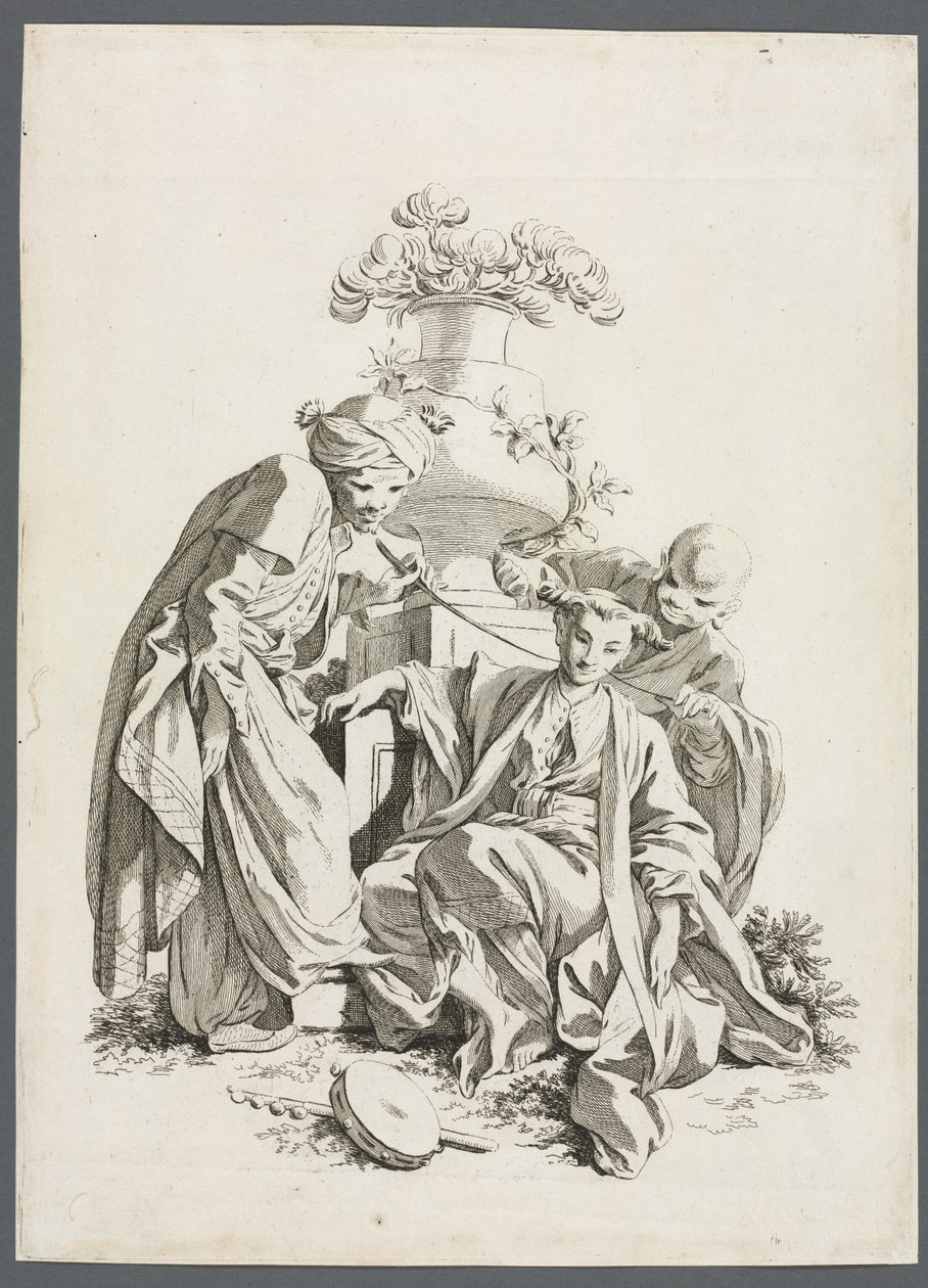 Sansene: Berøring etter Boucher. av Gabriel Huquier