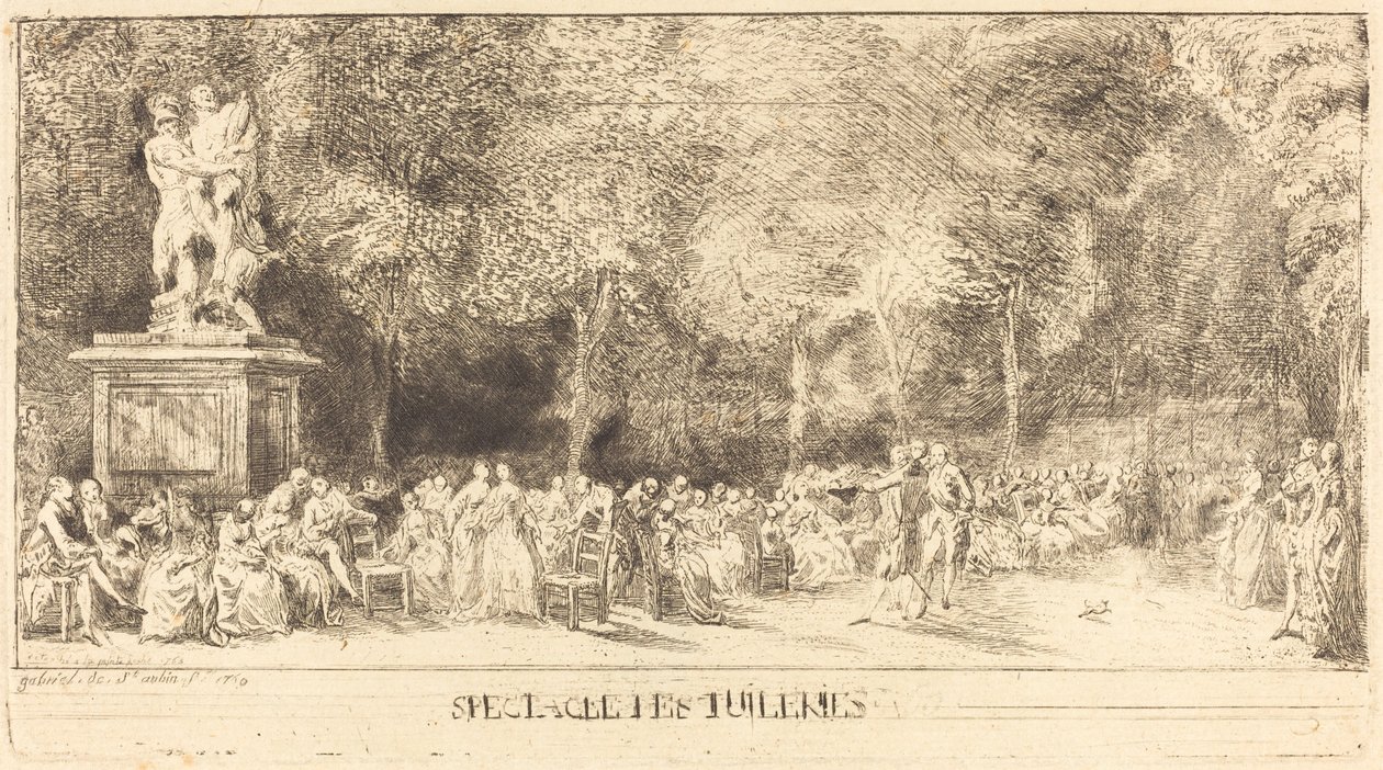 Stolene [nedre halvdel] av Gabriel Jacques de Saint Aubin