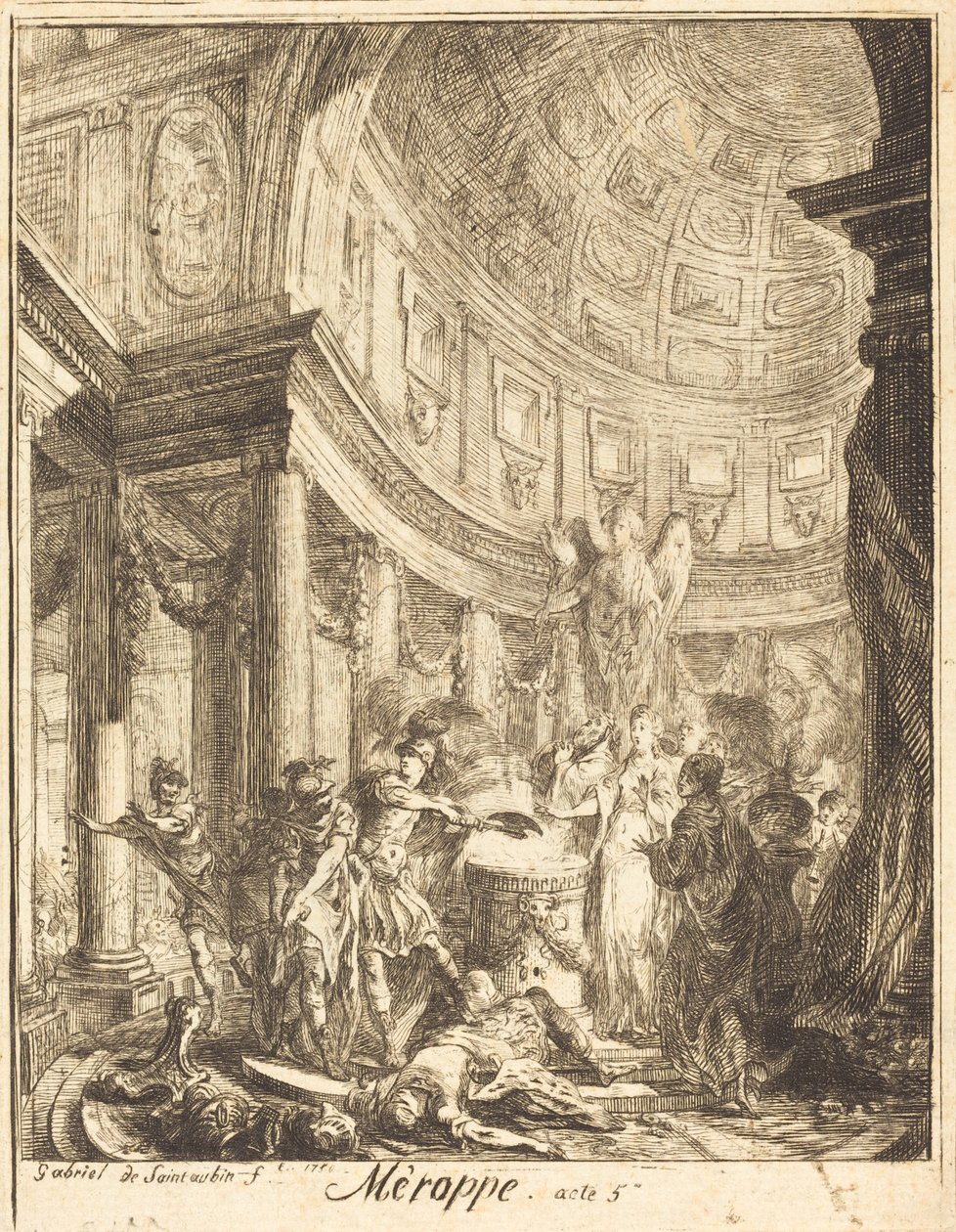Merope av Gabriel Jacques de Saint Aubin