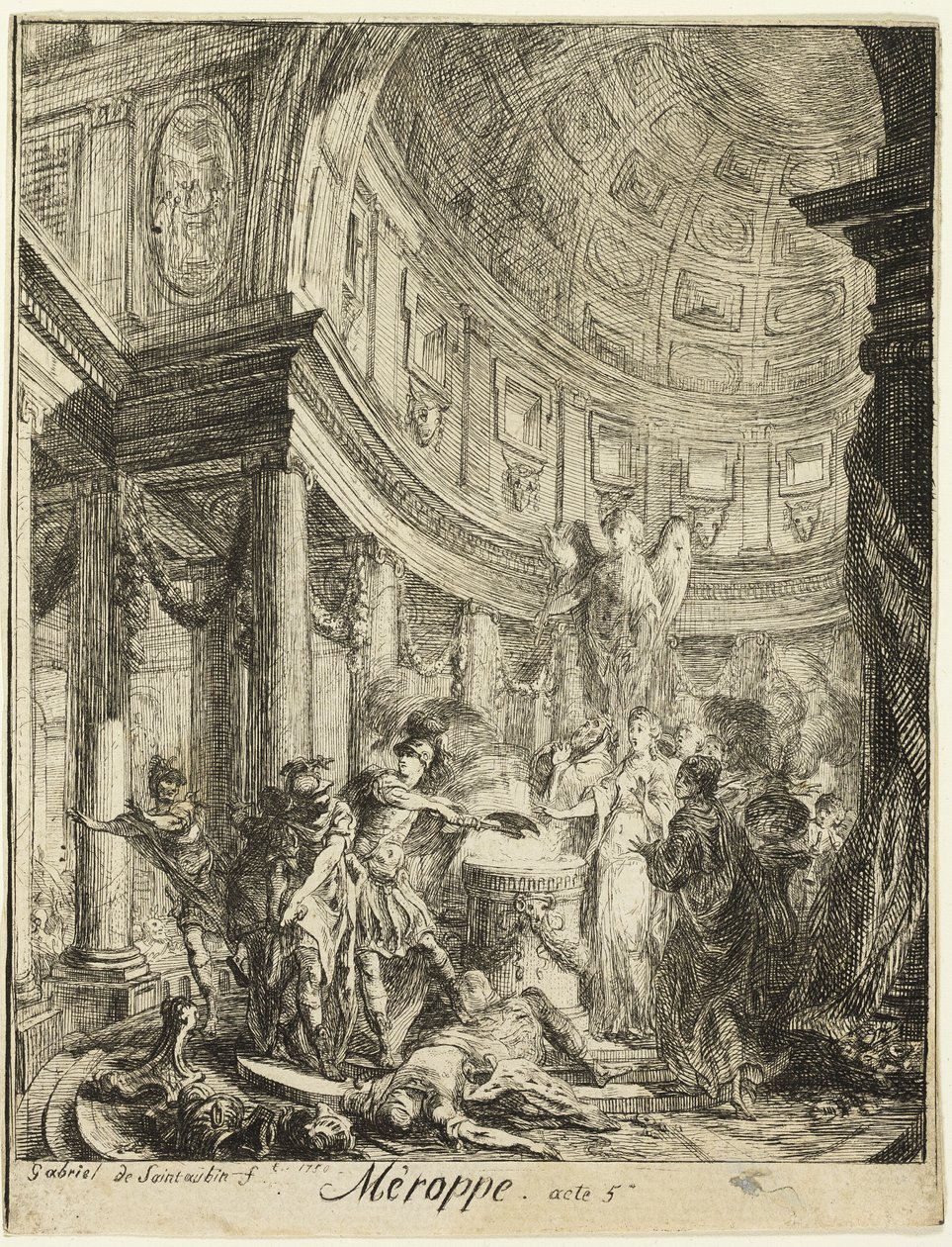 Merope av Gabriel Jacques de Saint Aubin