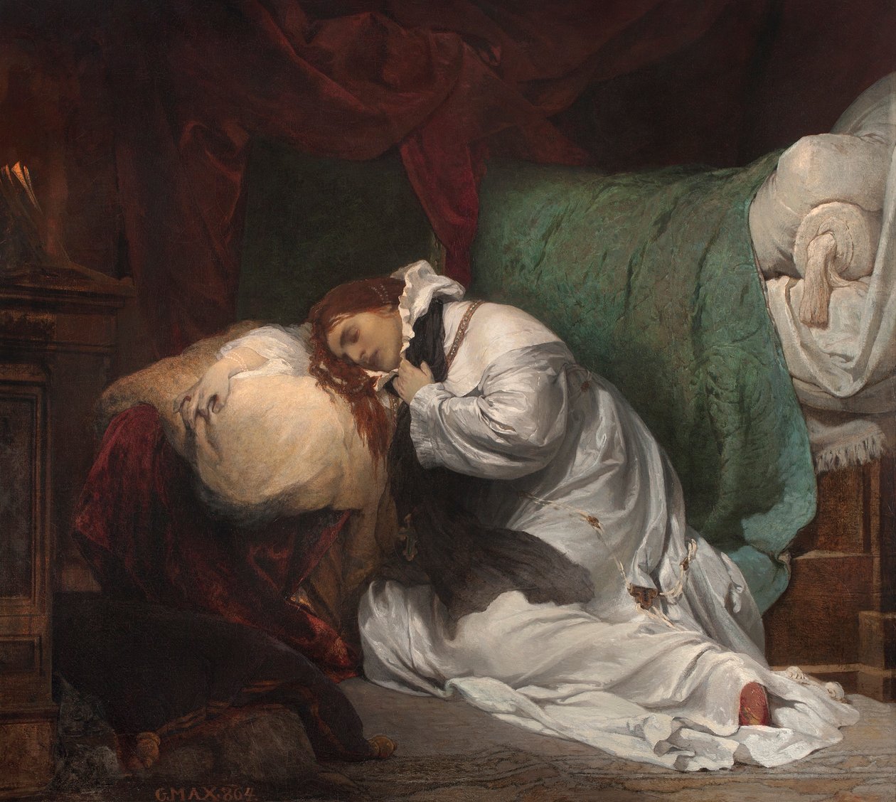 Martyrdommen til St. Ludmilla, 1864 av Gabriel Max