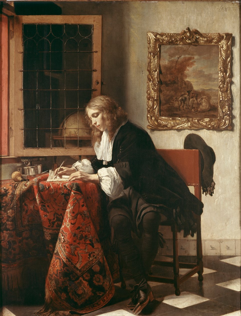 Mann som skriver et brev av Gabriel Metsu