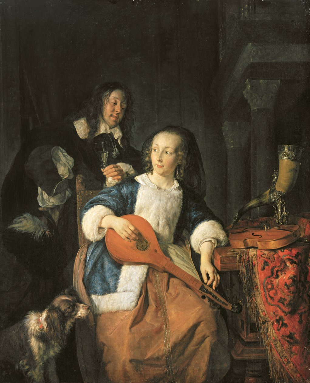 Cittern-spilleren av Gabriel Metsu
