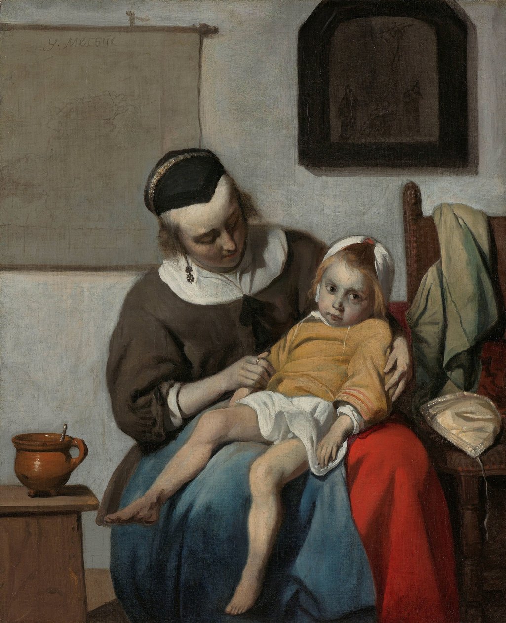 Det syke barnet Det syke barnet av Gabriel Metsu