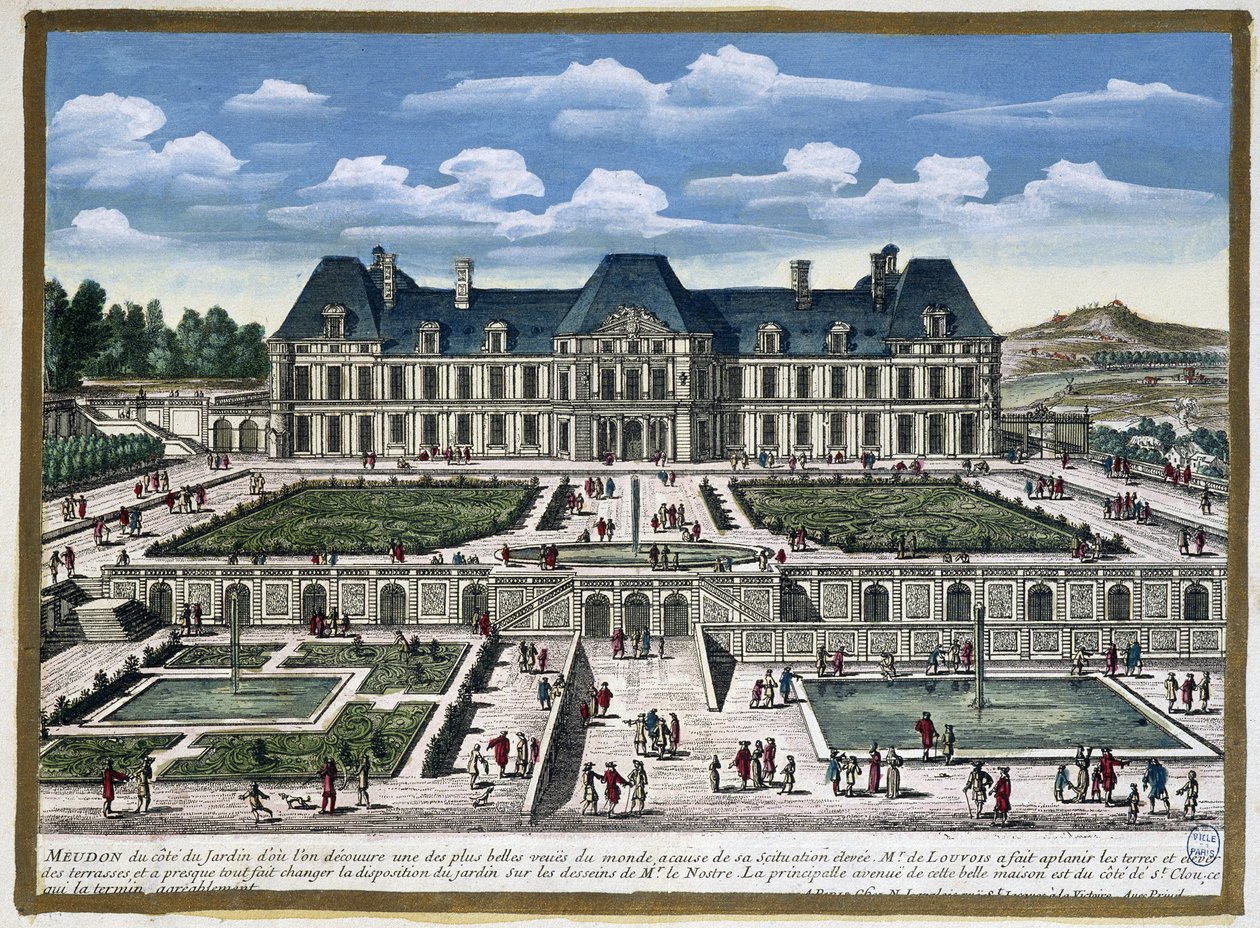 Meudon slott av Gabriel Perelle