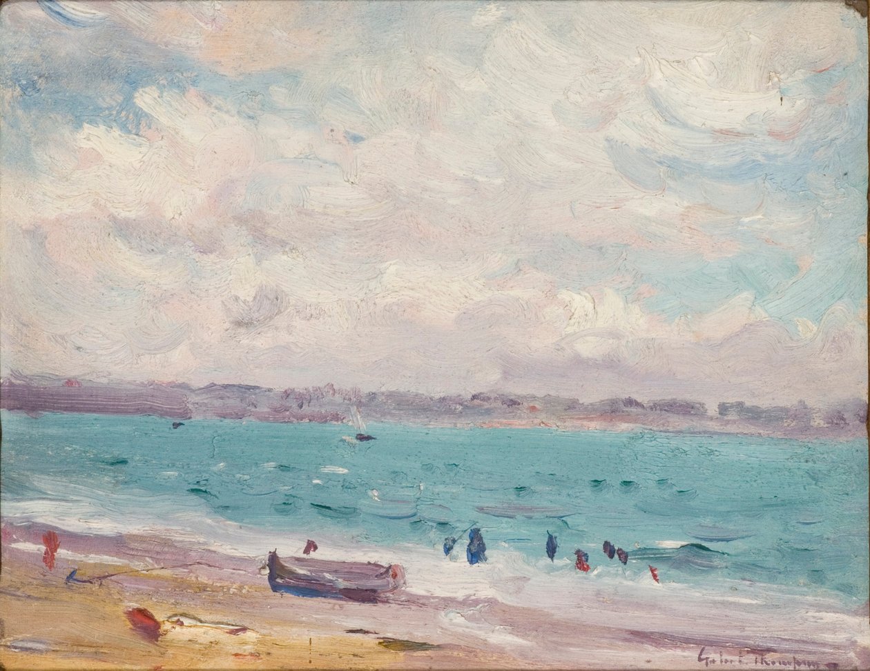 'Stranden ved St Malo', 1881-1935 av Gabriel Thompson