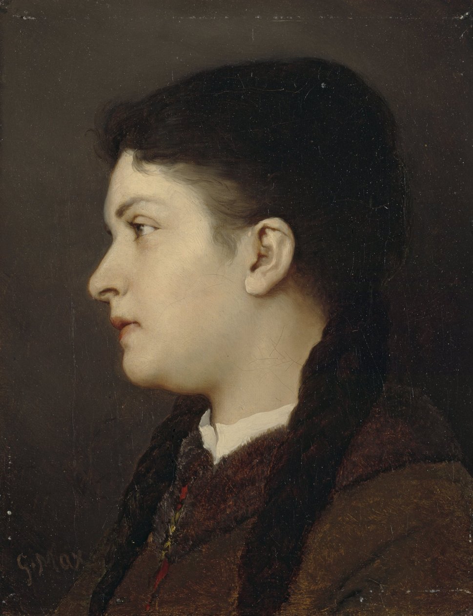 jenteportrett av Gabriel von Max
