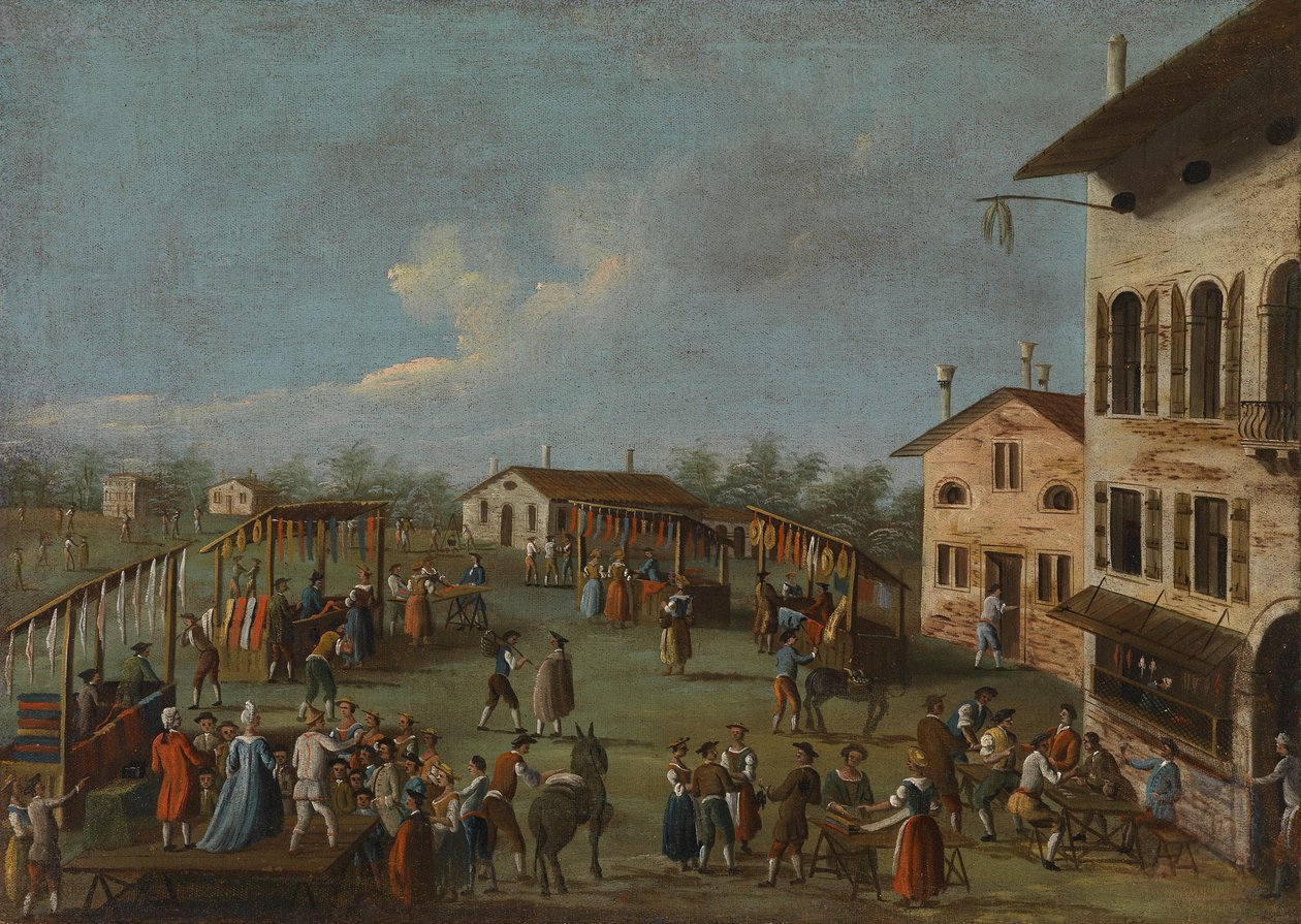 Landlig markedsscene i Veneto av Gabriele Bella