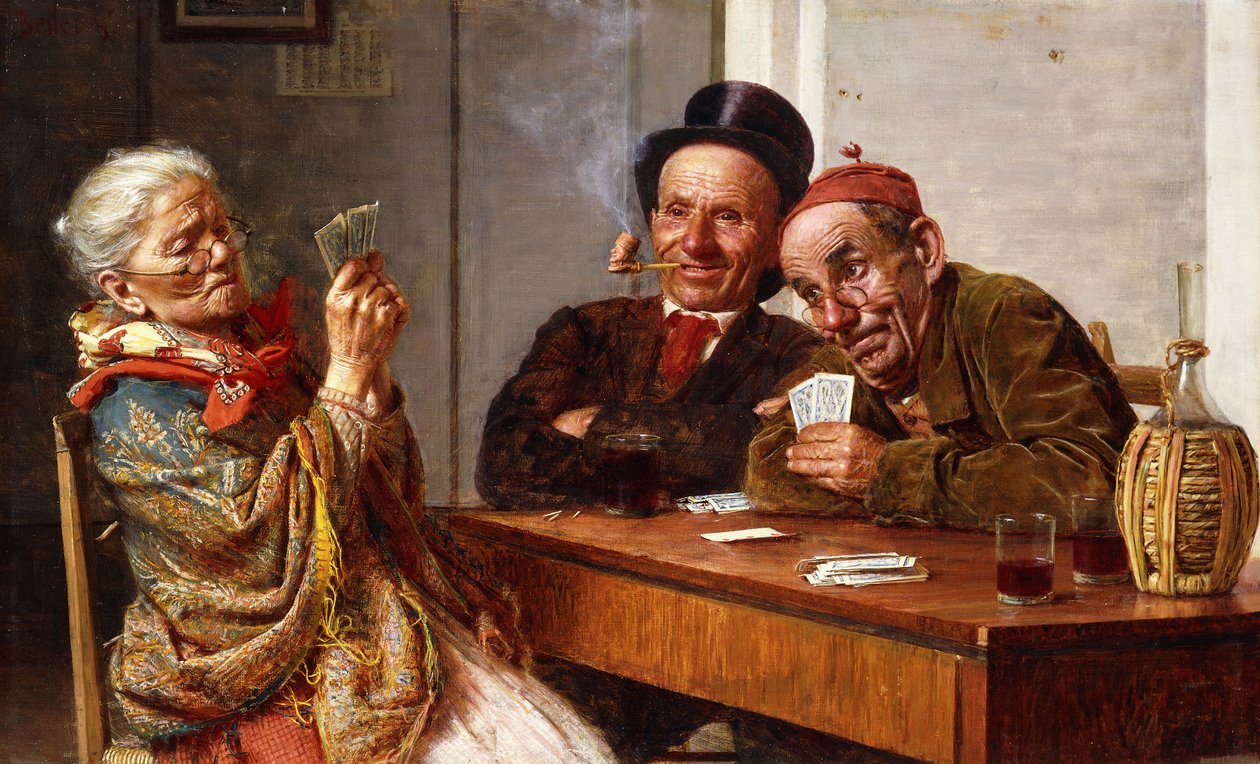 Spillerens valg, av Gaetano Bellei